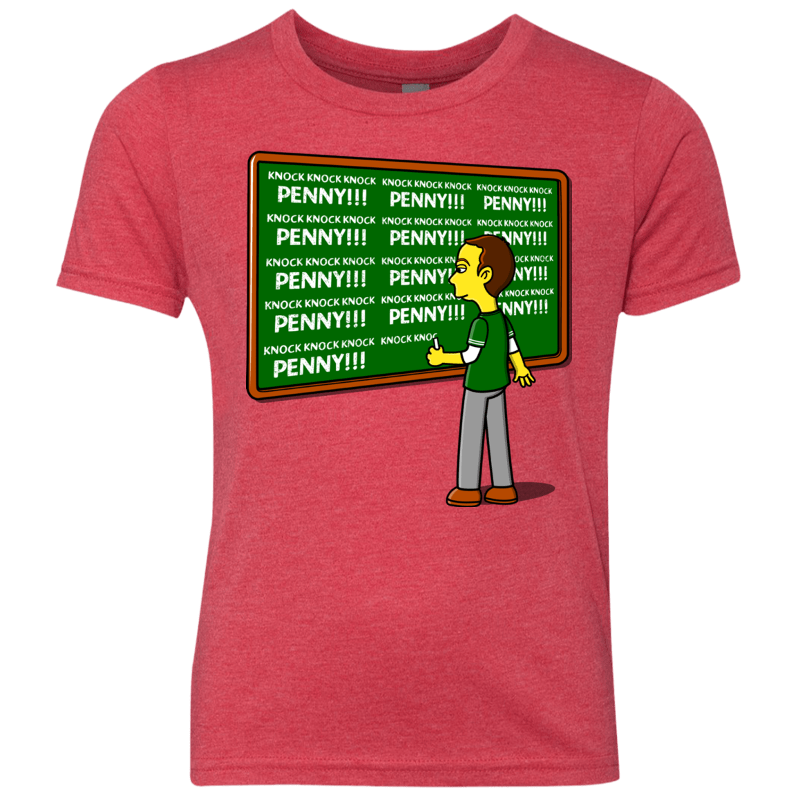 T-Shirts Vintage Red / YXS Blackboard Theory Youth Triblend T-Shirt