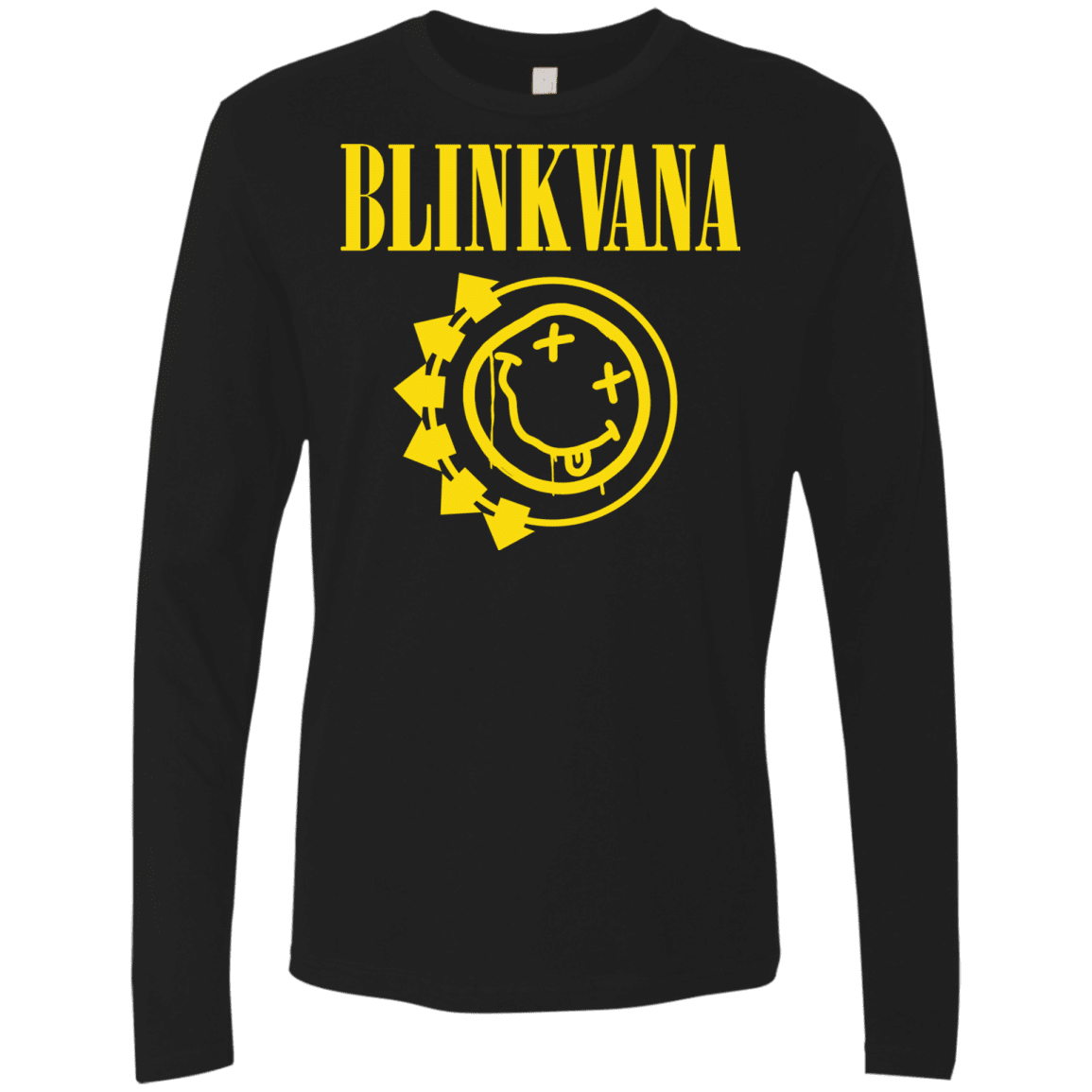 T-Shirts Black / S Blinkvana Men's Premium Long Sleeve