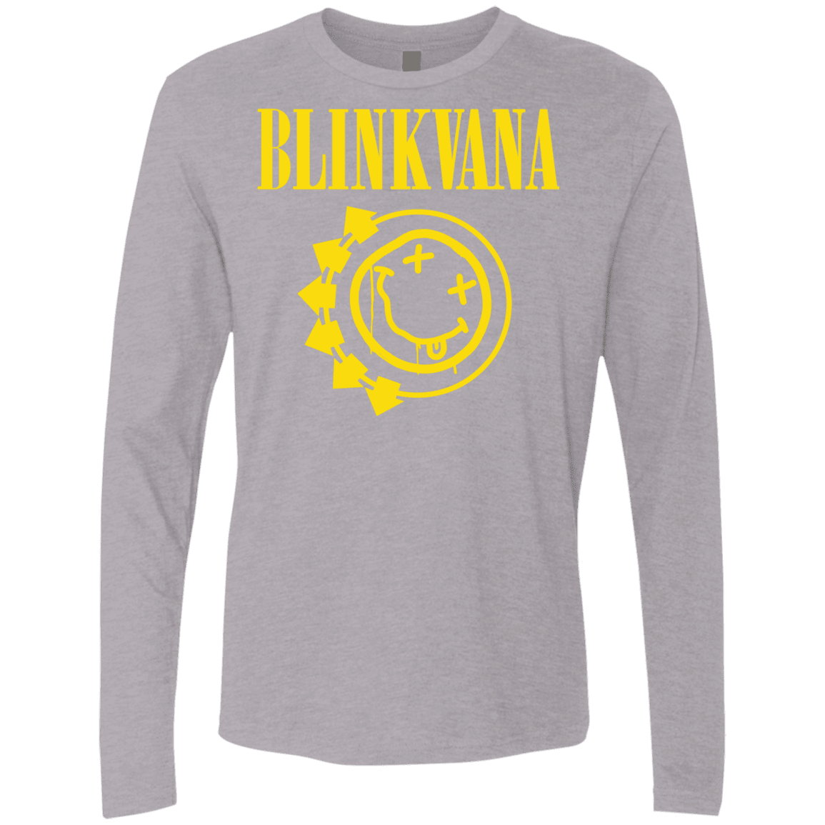 T-Shirts Heather Grey / S Blinkvana Men's Premium Long Sleeve