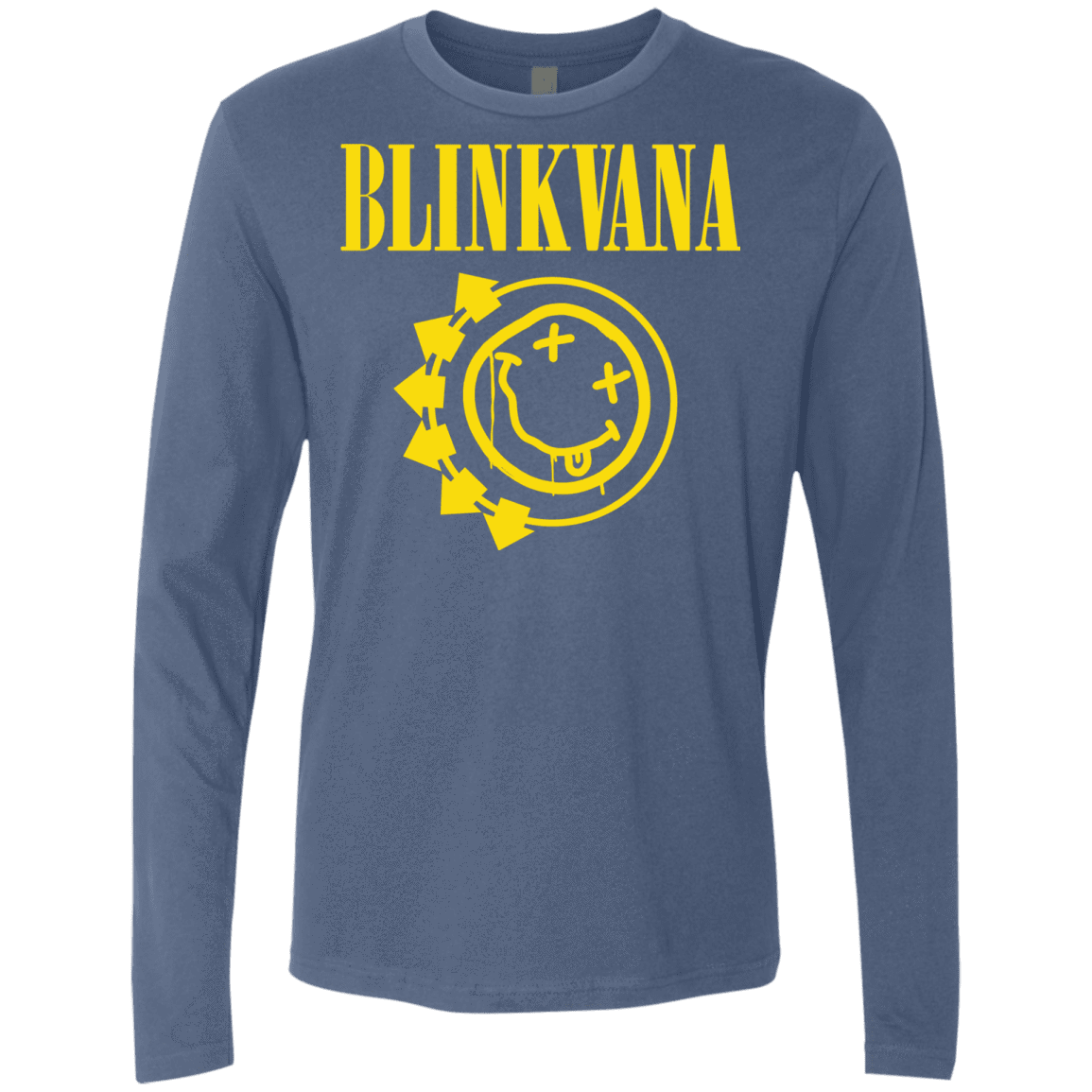 T-Shirts Indigo / S Blinkvana Men's Premium Long Sleeve
