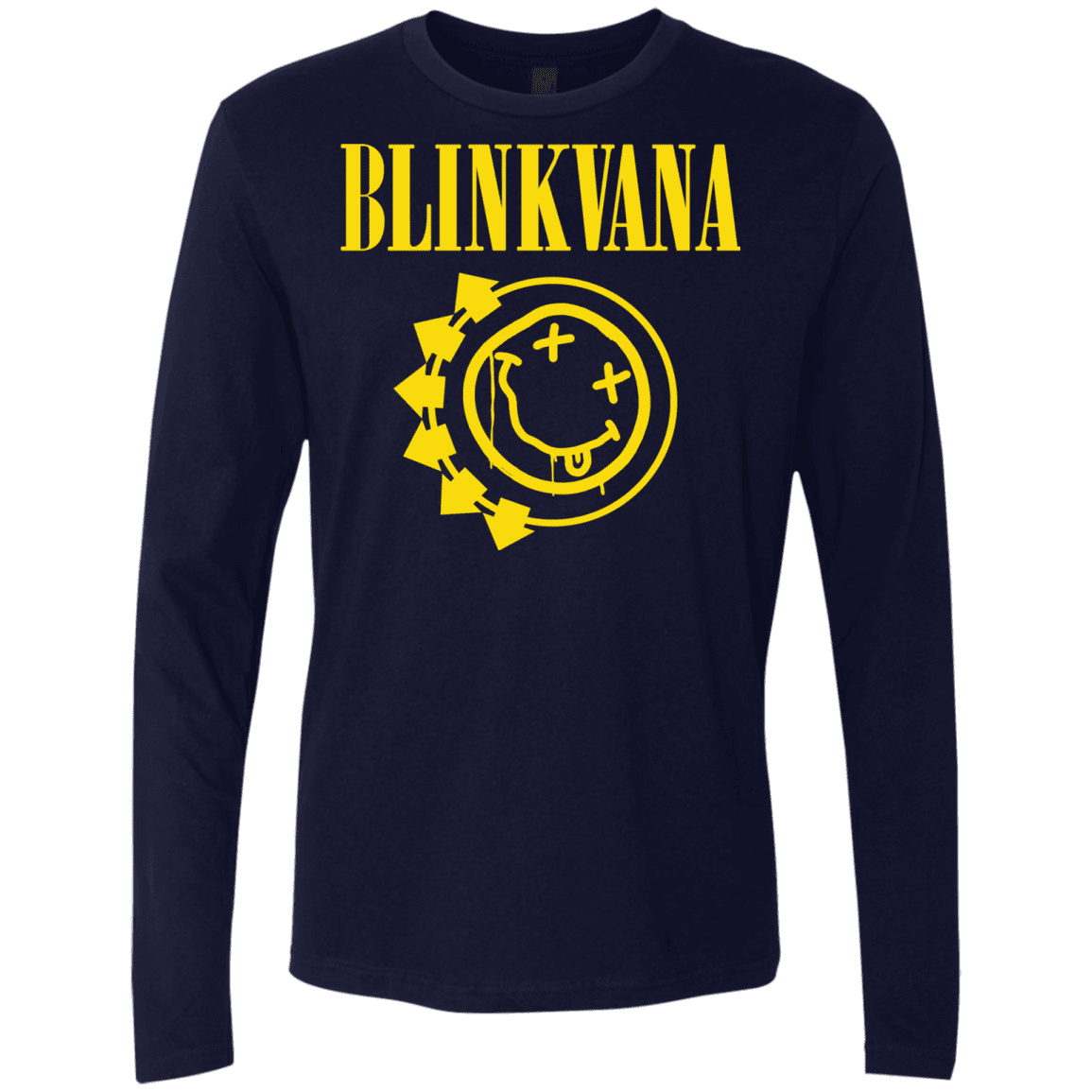 T-Shirts Midnight Navy / S Blinkvana Men's Premium Long Sleeve