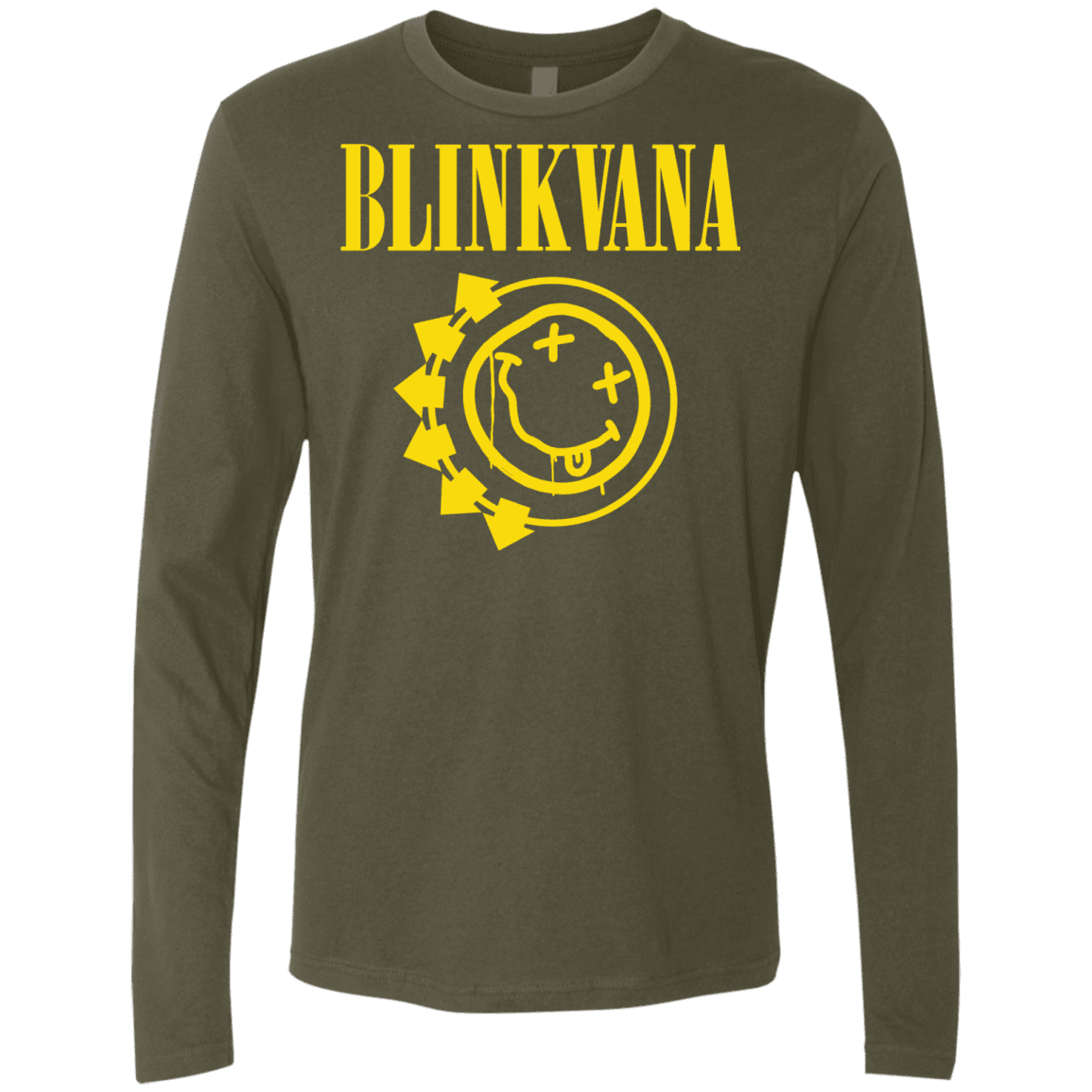 T-Shirts Military Green / S Blinkvana Men's Premium Long Sleeve
