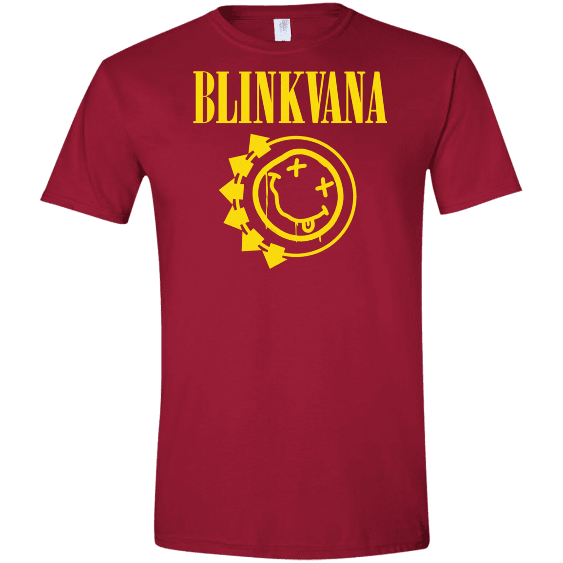 T-Shirts Cardinal Red / S Blinkvana Men's Semi-Fitted Softstyle