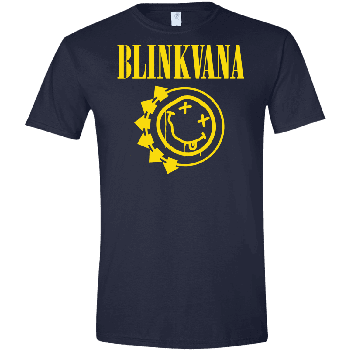 T-Shirts Navy / X-Small Blinkvana Men's Semi-Fitted Softstyle