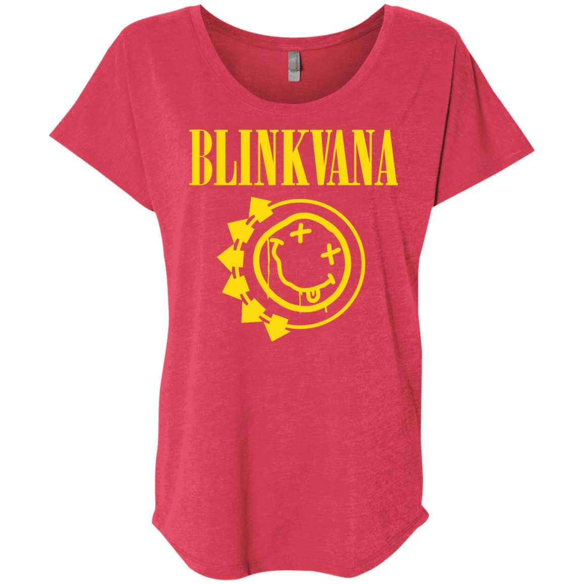 T-Shirts Vintage Red / X-Small Blinkvana Triblend Dolman Sleeve