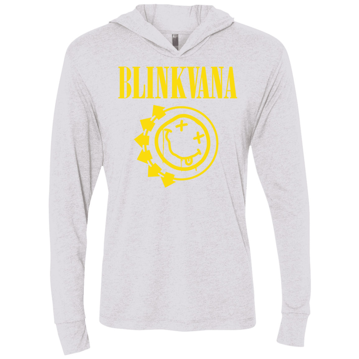 T-Shirts Heather White / X-Small Blinkvana Triblend Long Sleeve Hoodie Tee