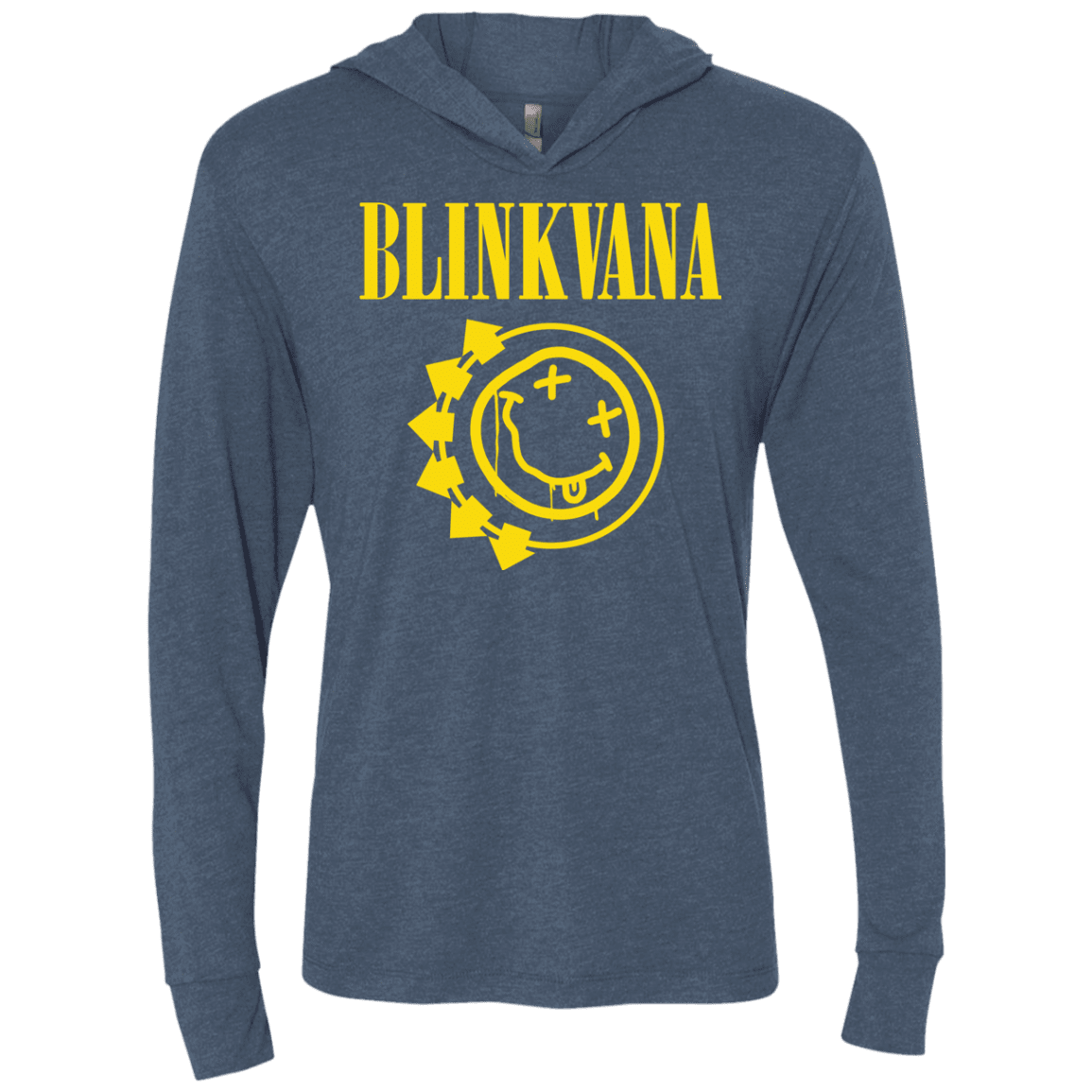 T-Shirts Indigo / X-Small Blinkvana Triblend Long Sleeve Hoodie Tee