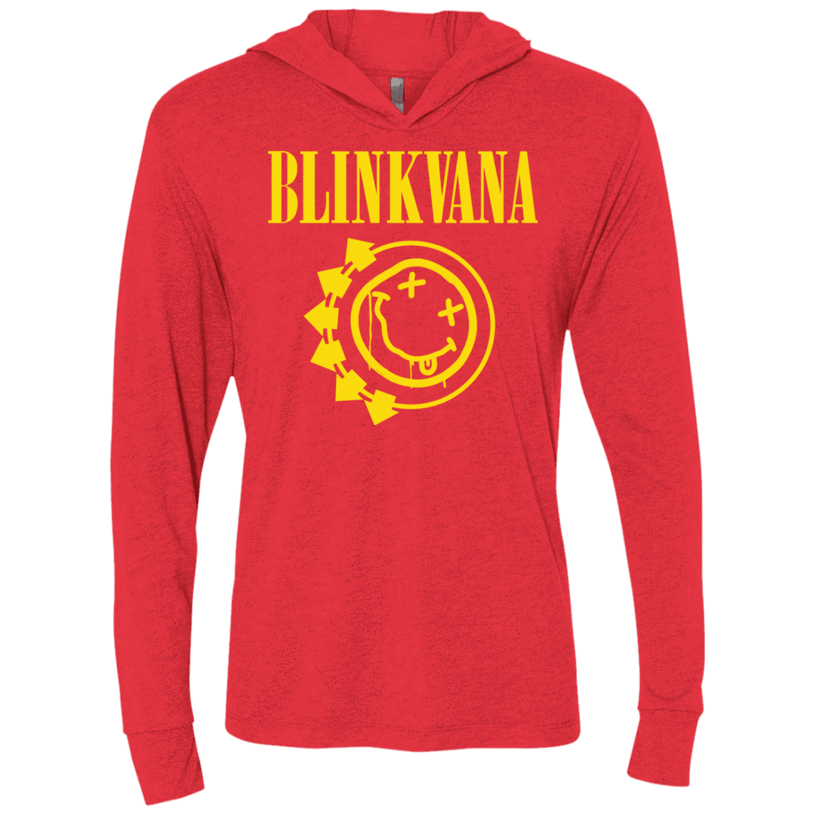 T-Shirts Vintage Red / X-Small Blinkvana Triblend Long Sleeve Hoodie Tee
