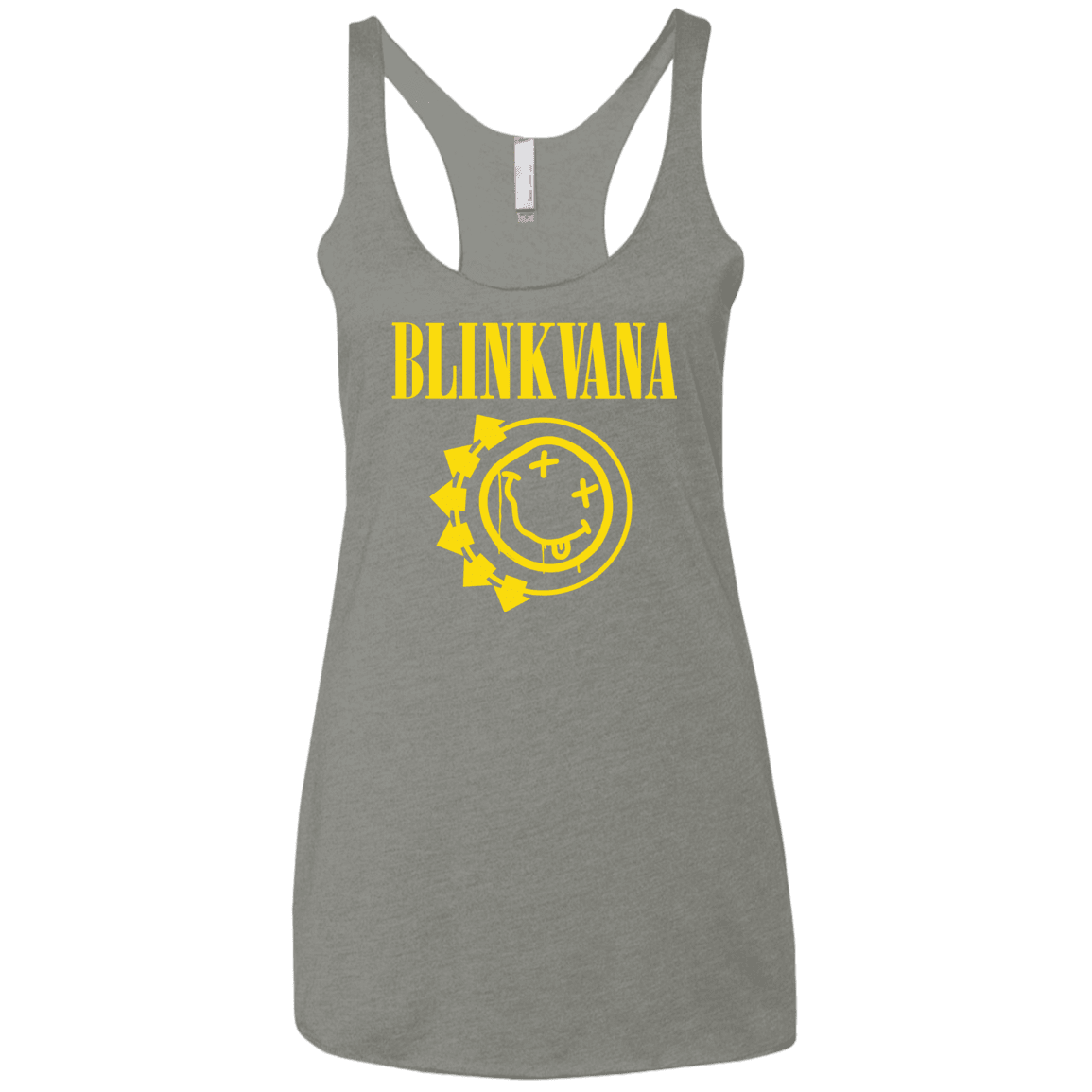 T-Shirts Venetian Grey / X-Small Blinkvana Women's Triblend Racerback Tank