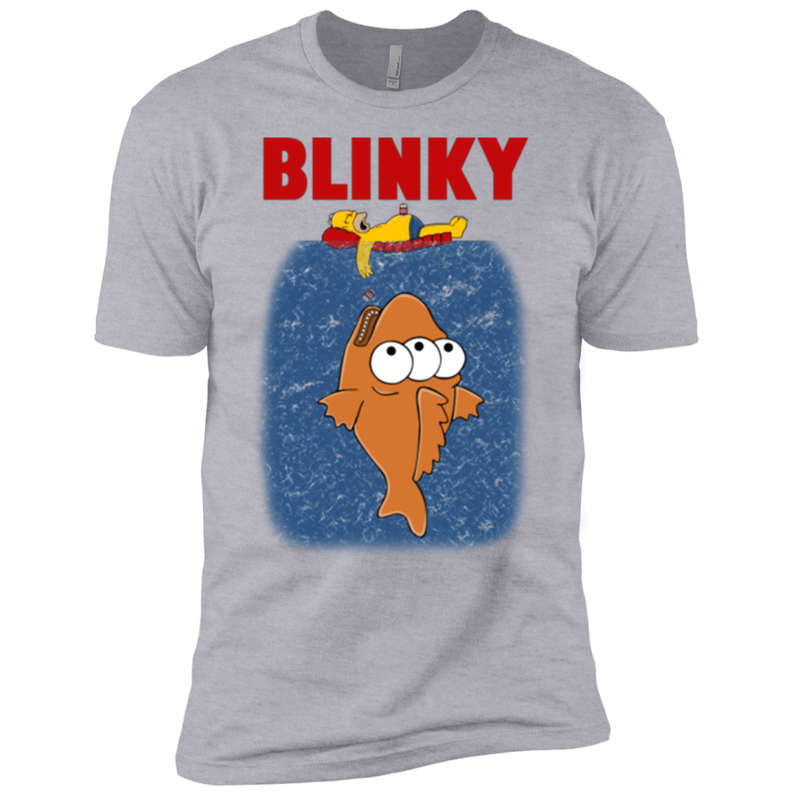 T-Shirts Heather Grey / YXS Blinky Jaws Boys Premium T-Shirt