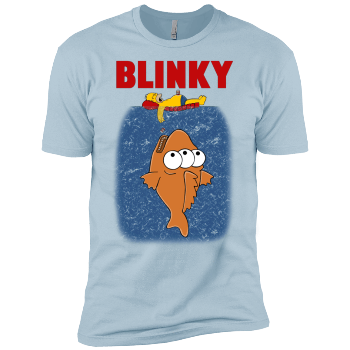 T-Shirts Light Blue / YXS Blinky Jaws Boys Premium T-Shirt