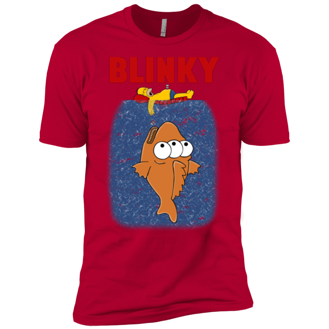 T-Shirts Red / YXS Blinky Jaws Boys Premium T-Shirt