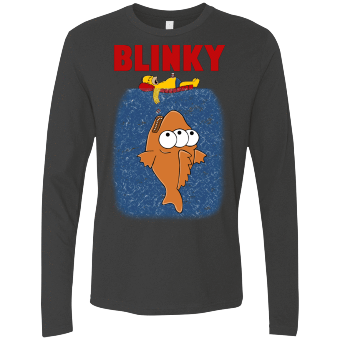 T-Shirts Heavy Metal / Small Blinky Jaws Men's Premium Long Sleeve