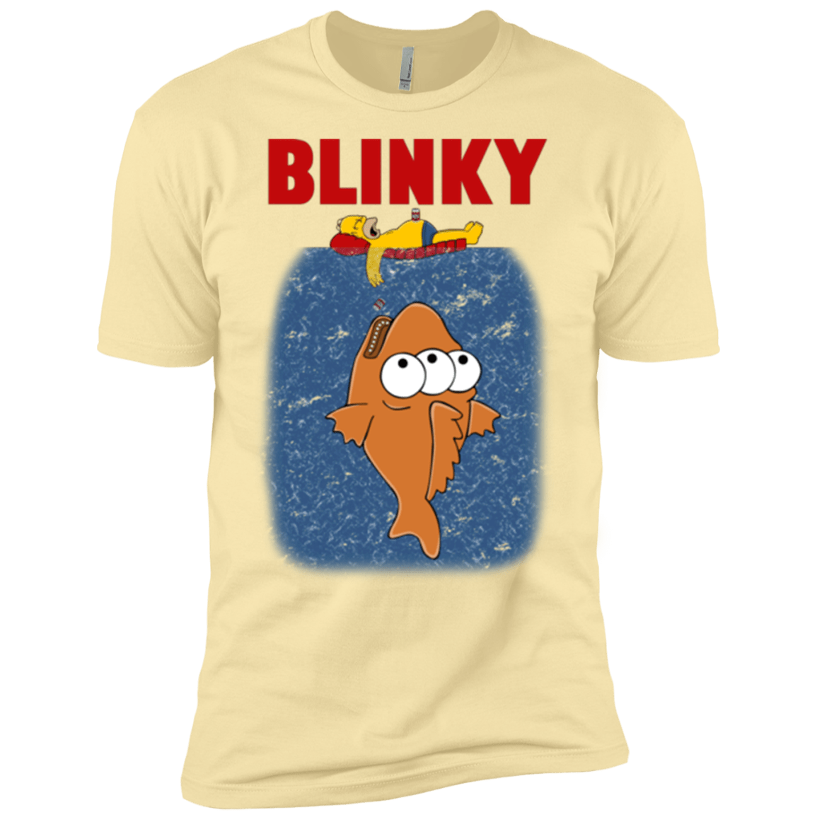 T-Shirts Banana Cream / X-Small Blinky Jaws Men's Premium T-Shirt