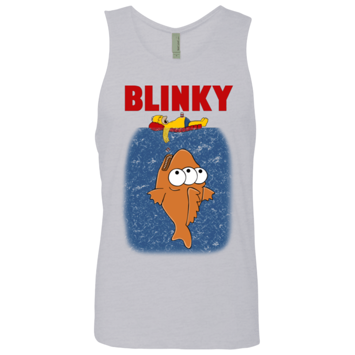 T-Shirts Heather Grey / Small Blinky Jaws Men's Premium Tank Top