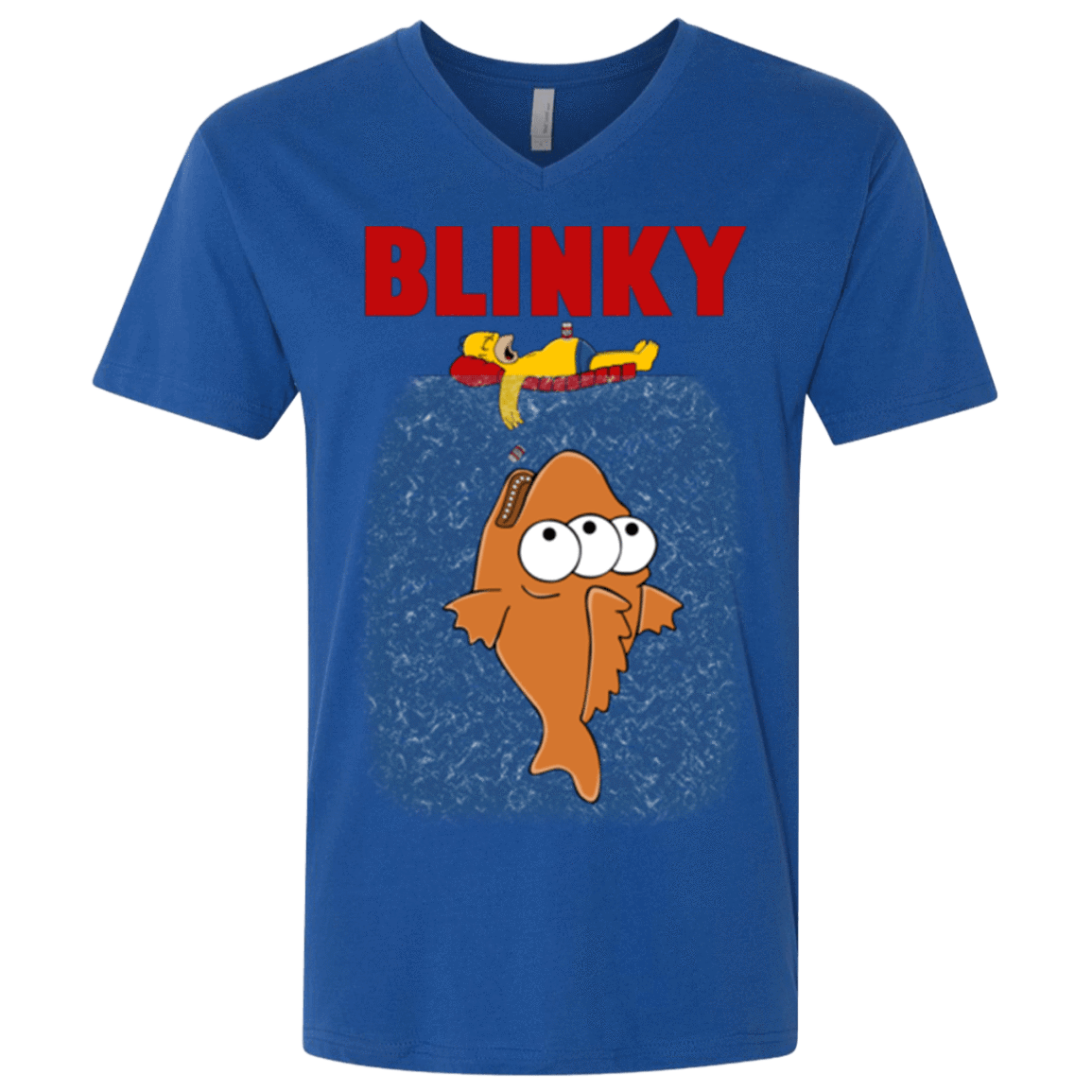 T-Shirts Royal / X-Small Blinky Jaws Men's Premium V-Neck