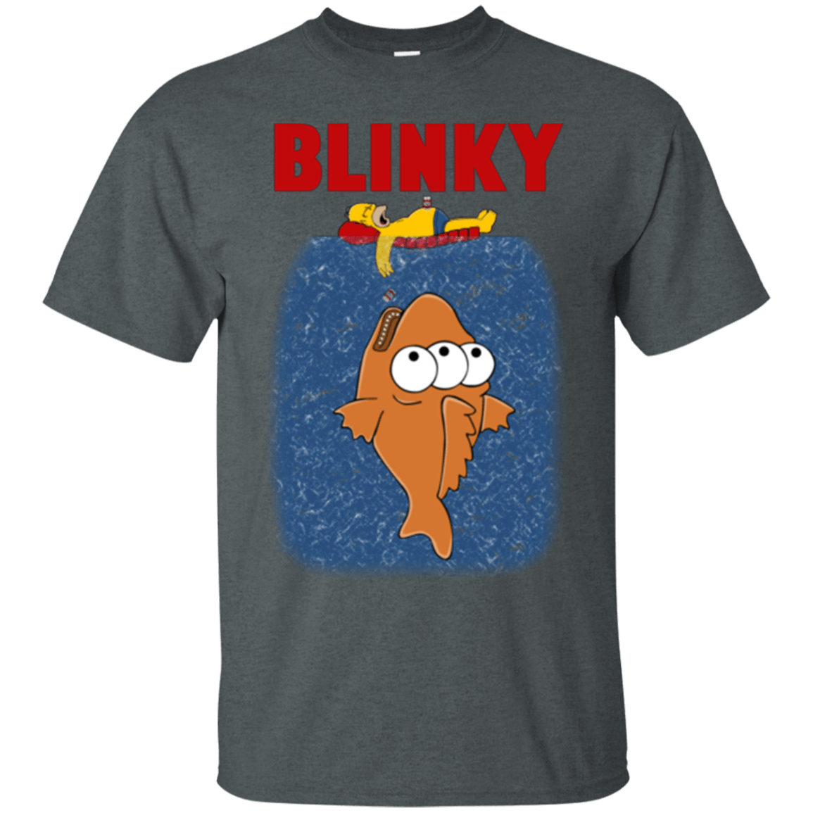 T-Shirts Dark Heather / Small Blinky Jaws T-Shirt