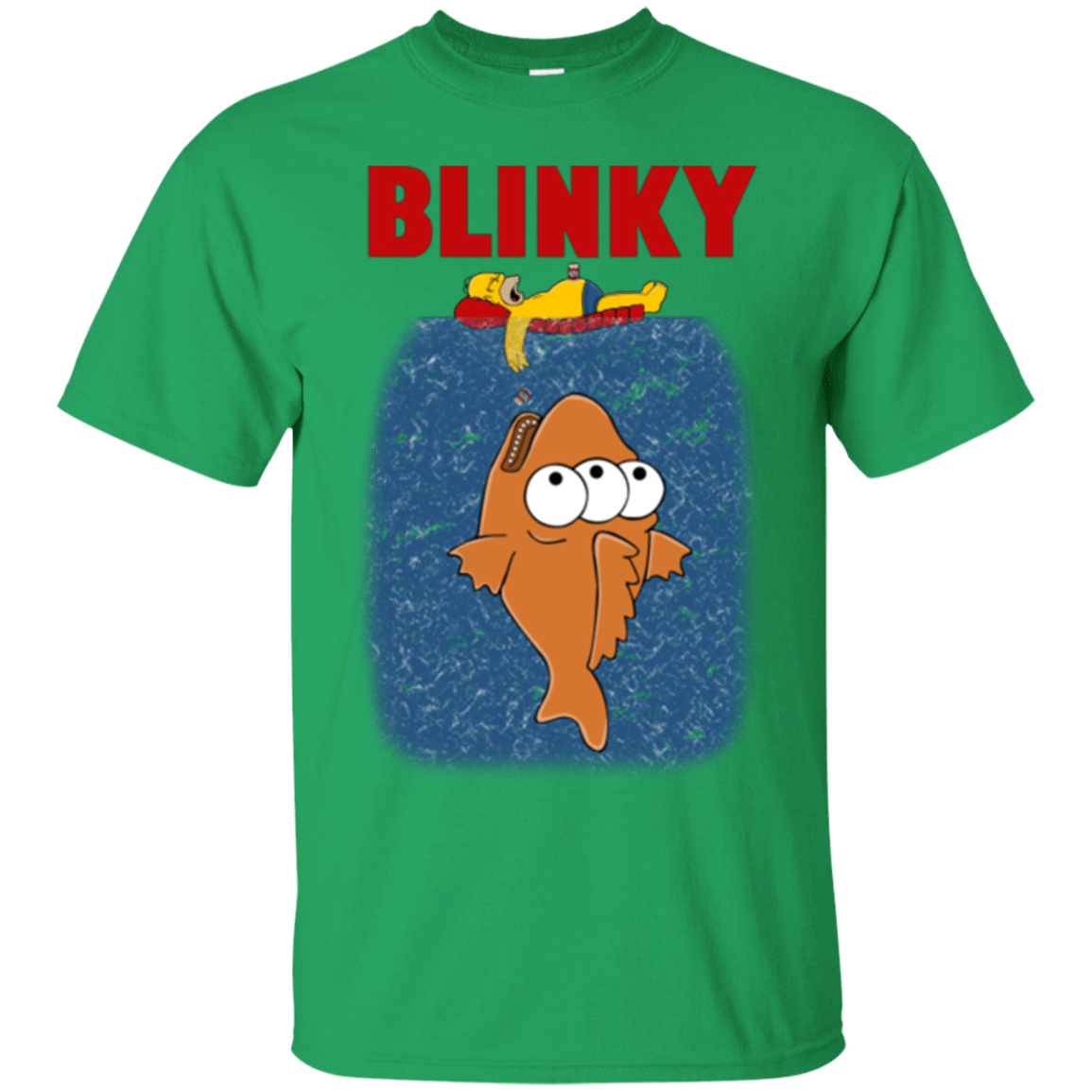 T-Shirts Irish Green / Small Blinky Jaws T-Shirt