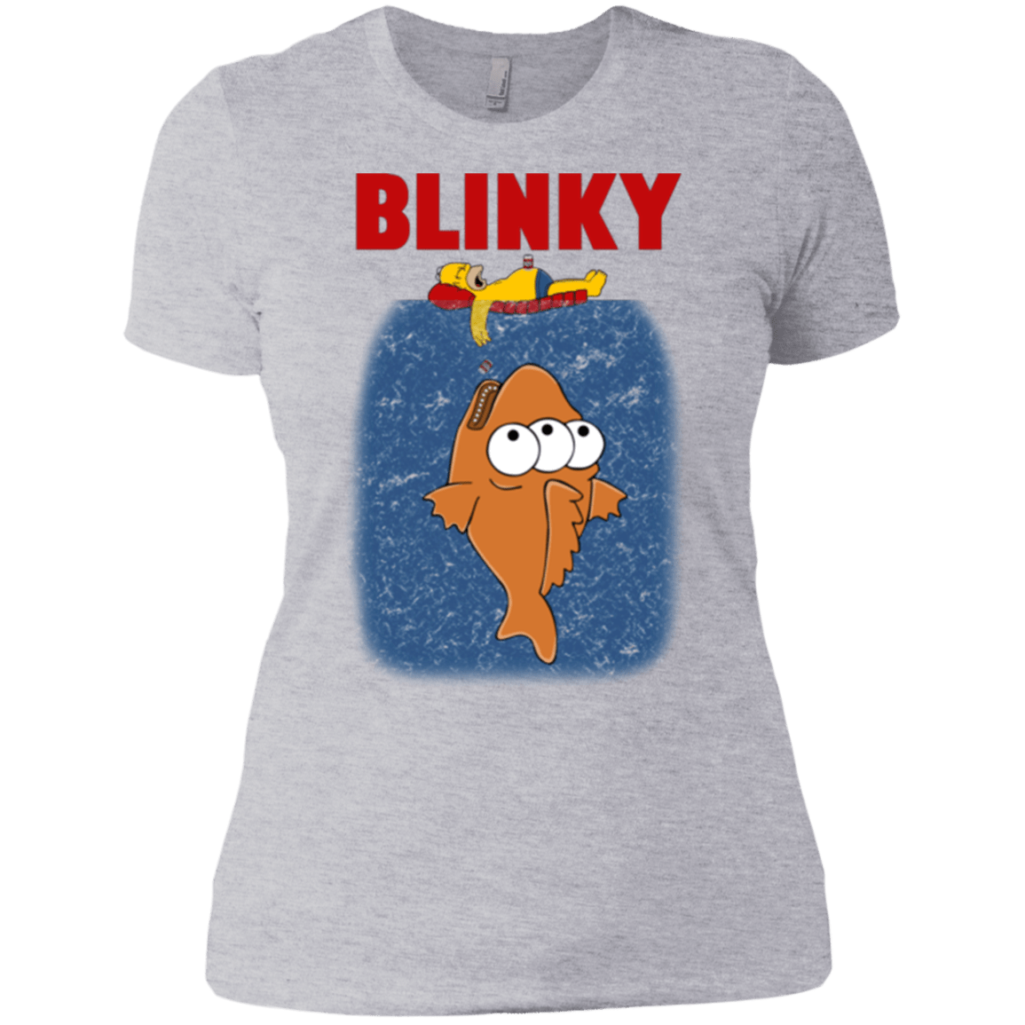 T-Shirts Heather Grey / X-Small Blinky Jaws Women's Premium T-Shirt