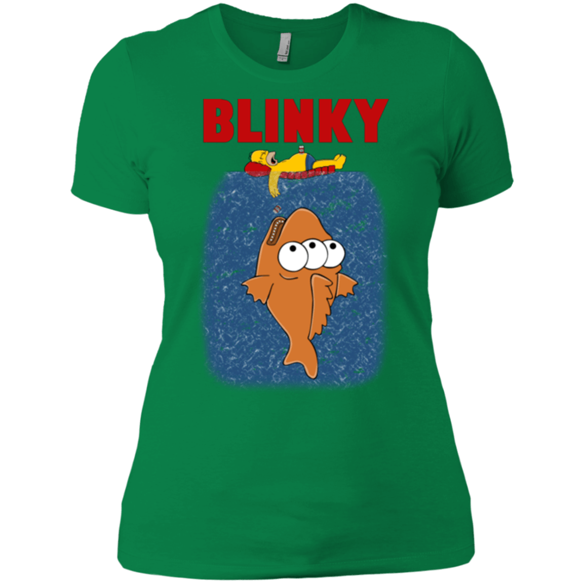 T-Shirts Kelly Green / X-Small Blinky Jaws Women's Premium T-Shirt