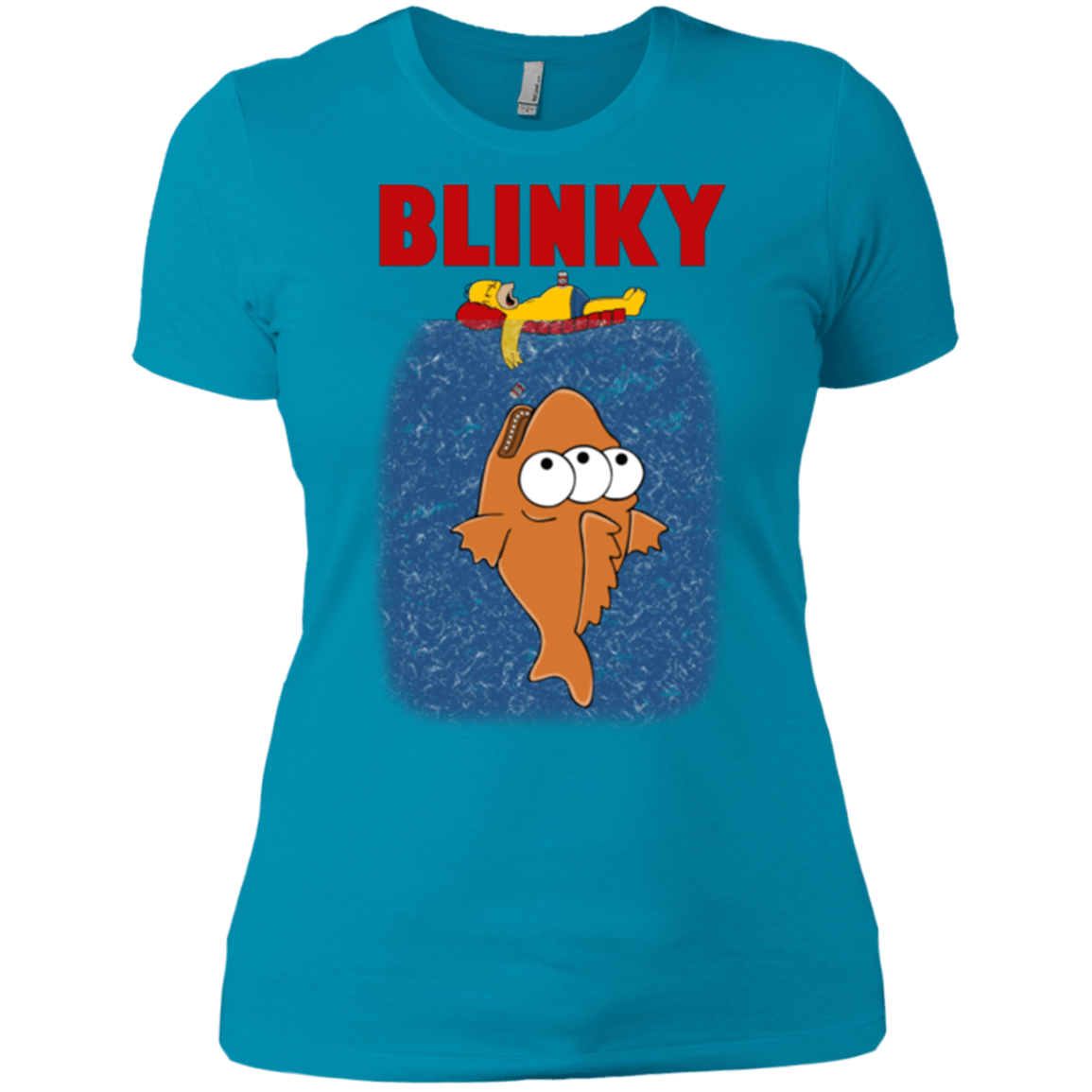 T-Shirts Turquoise / X-Small Blinky Jaws Women's Premium T-Shirt