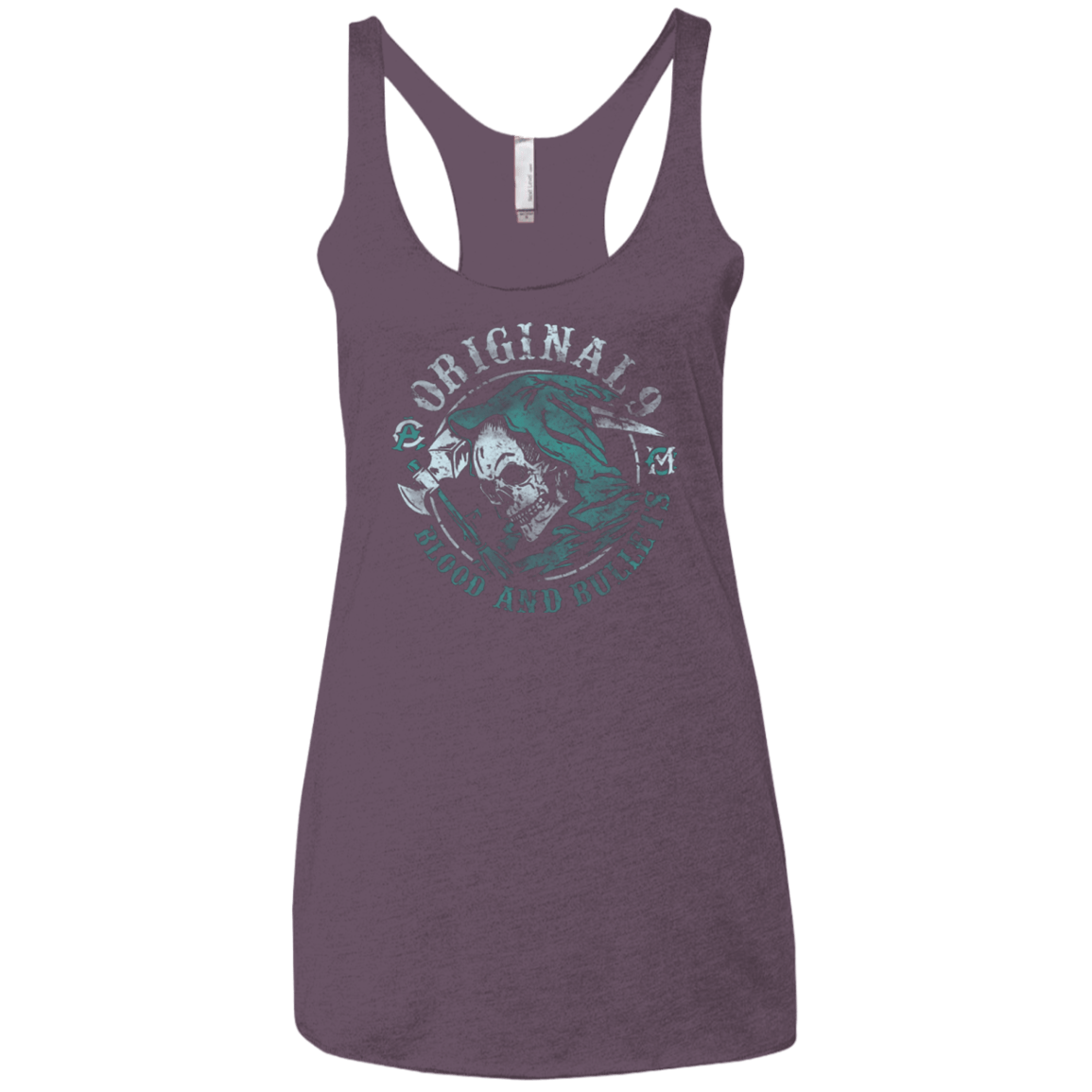 T-Shirts Vintage Purple / X-Small Blood and Bullets Women's Triblend Racerback Tank