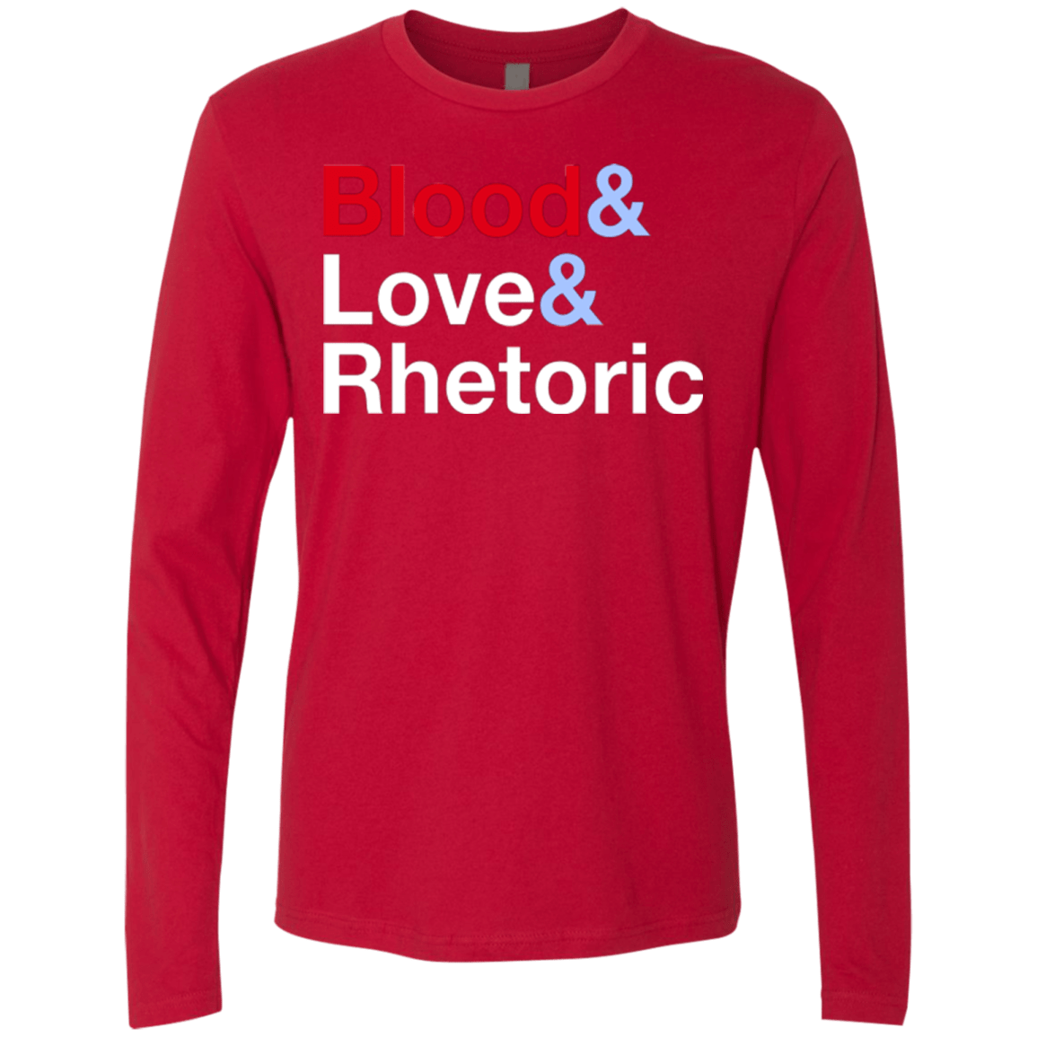 T-Shirts Red / Small Blood Love Rhetoric Men's Premium Long Sleeve