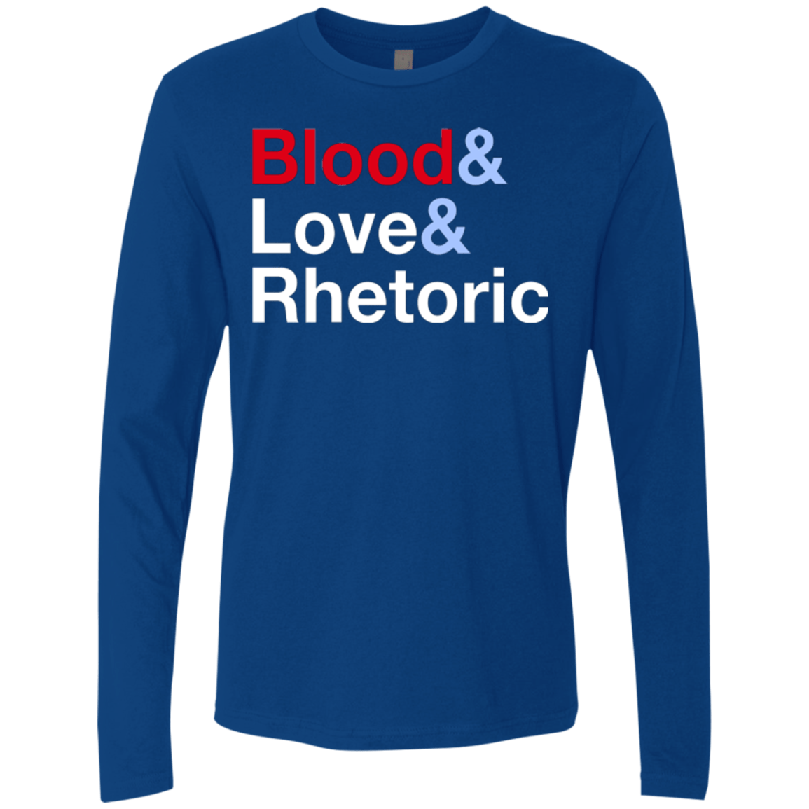 T-Shirts Royal / Small Blood Love Rhetoric Men's Premium Long Sleeve