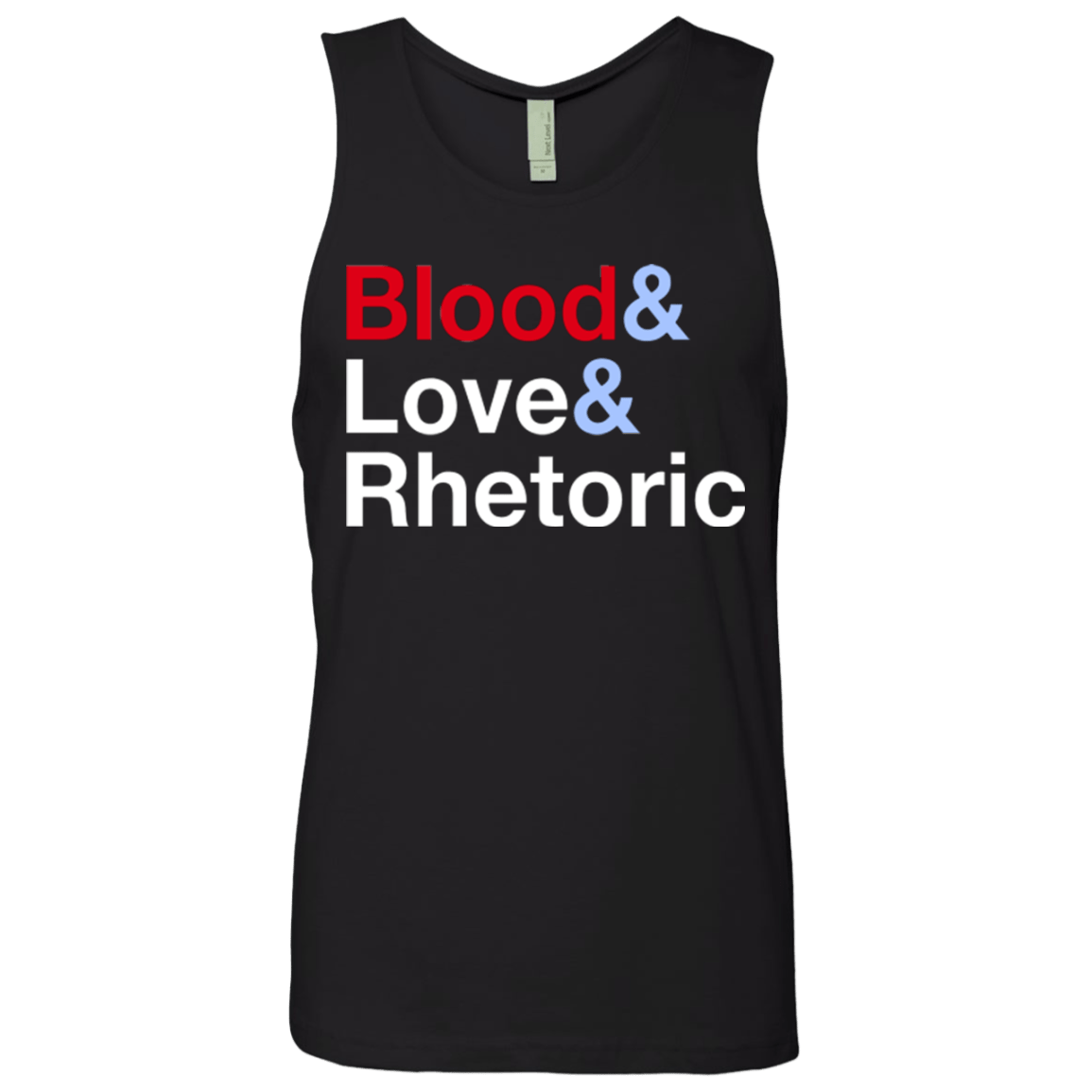 T-Shirts Black / Small Blood Love Rhetoric Men's Premium Tank Top