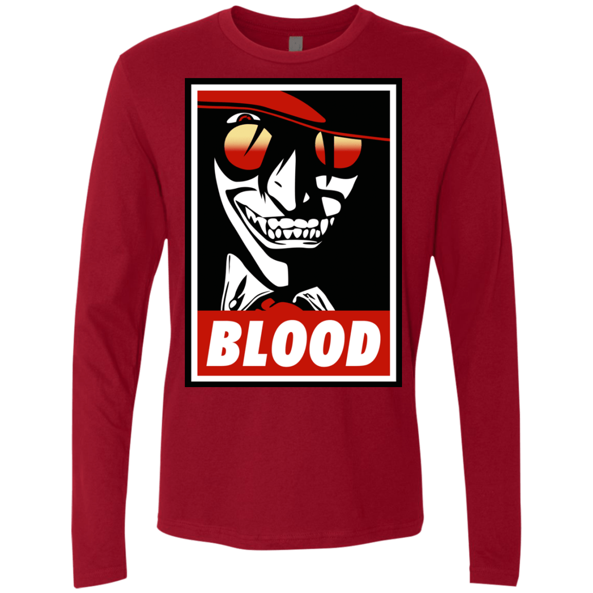 T-Shirts Cardinal / Small Blood Men's Premium Long Sleeve