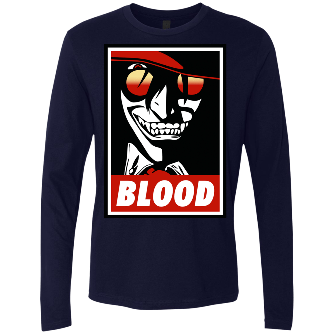 T-Shirts Midnight Navy / Small Blood Men's Premium Long Sleeve