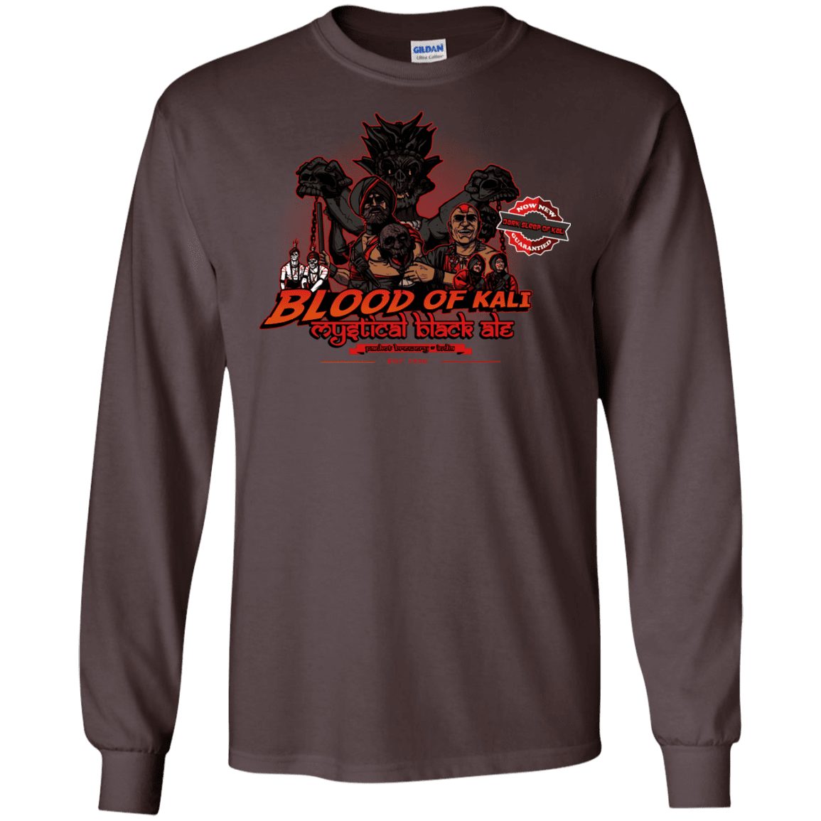T-Shirts Dark Chocolate / S Blood Of Kali Men's Long Sleeve T-Shirt