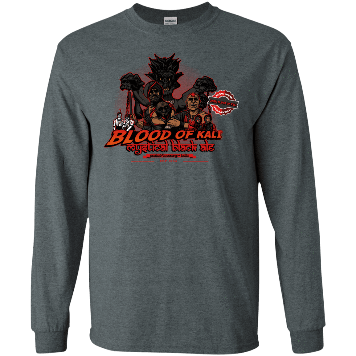 T-Shirts Dark Heather / S Blood Of Kali Men's Long Sleeve T-Shirt