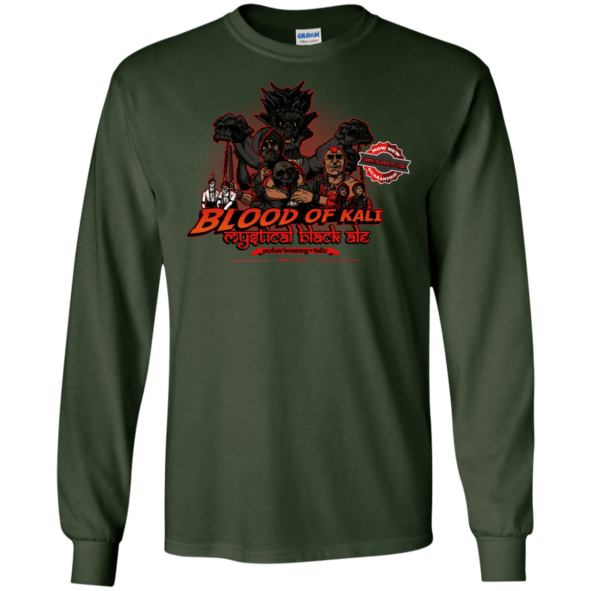 T-Shirts Forest Green / S Blood Of Kali Men's Long Sleeve T-Shirt