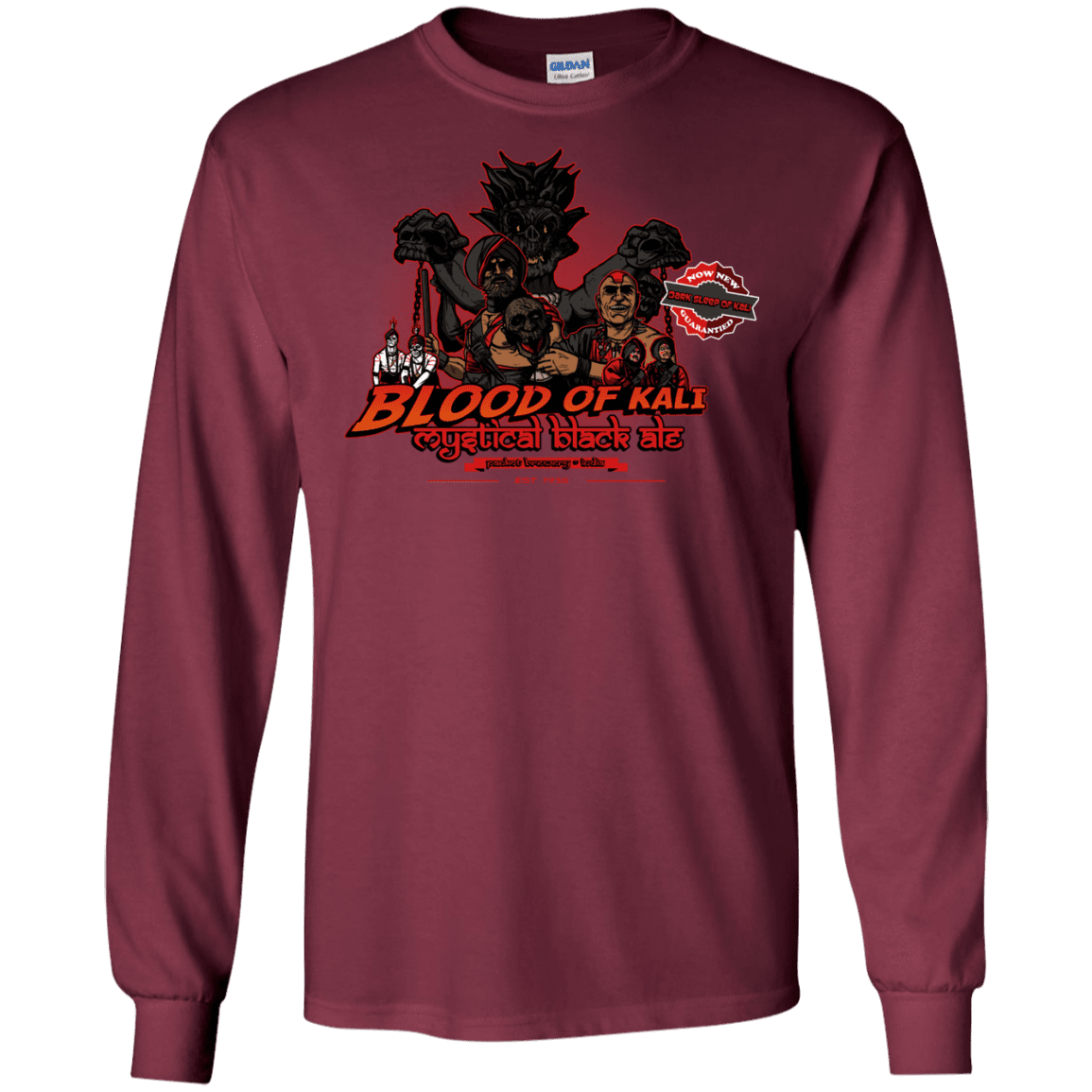 T-Shirts Maroon / S Blood Of Kali Men's Long Sleeve T-Shirt