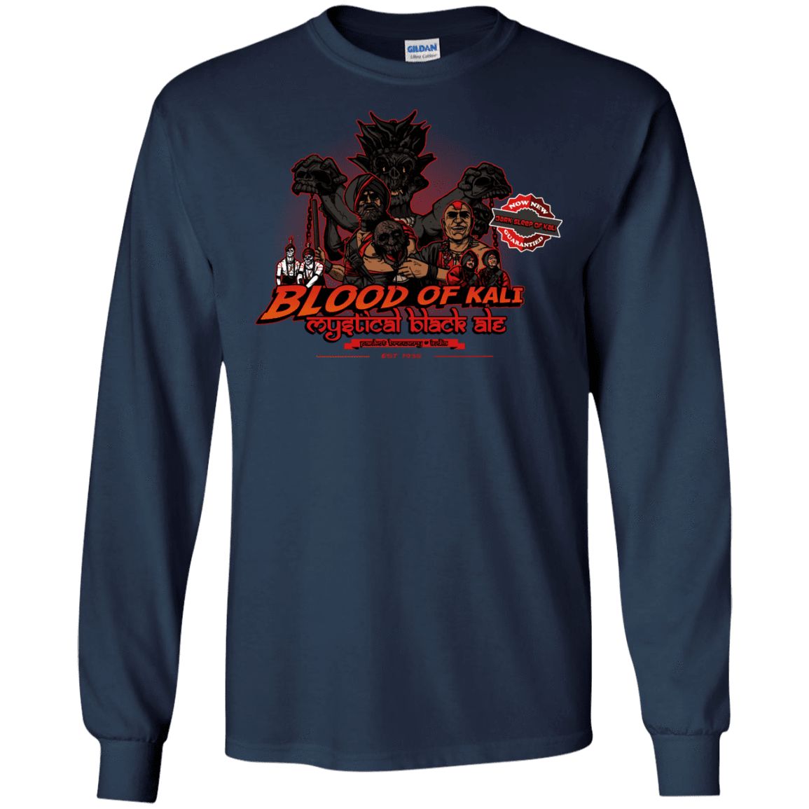 T-Shirts Navy / S Blood Of Kali Men's Long Sleeve T-Shirt