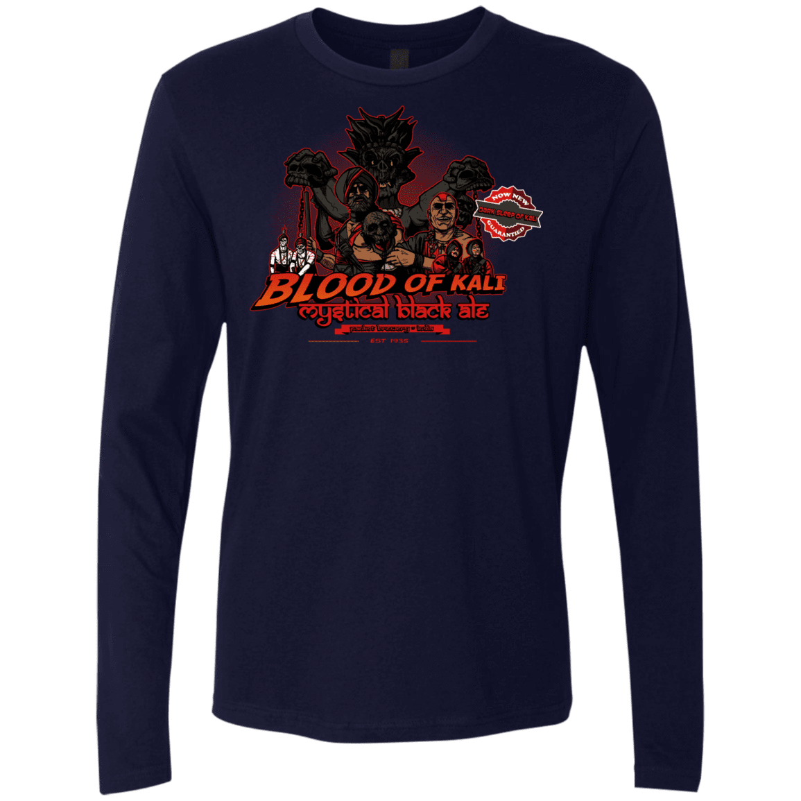 T-Shirts Midnight Navy / S Blood Of Kali Men's Premium Long Sleeve