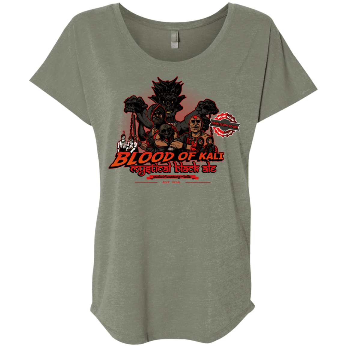 T-Shirts Venetian Grey / X-Small Blood Of Kali Triblend Dolman Sleeve