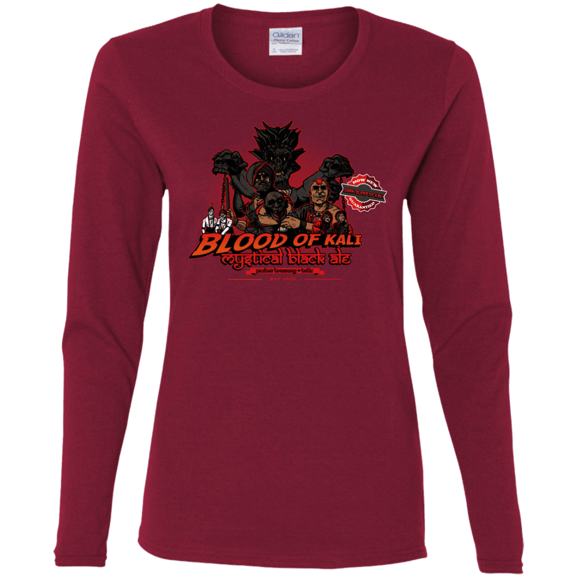 T-Shirts Cardinal / S Blood Of Kali Women's Long Sleeve T-Shirt