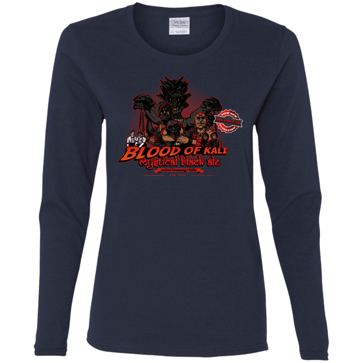 T-Shirts Navy / S Blood Of Kali Women's Long Sleeve T-Shirt