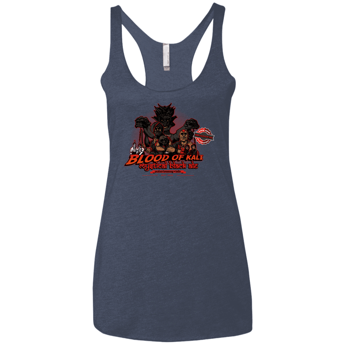 T-Shirts Vintage Navy / X-Small Blood Of Kali Women's Triblend Racerback Tank