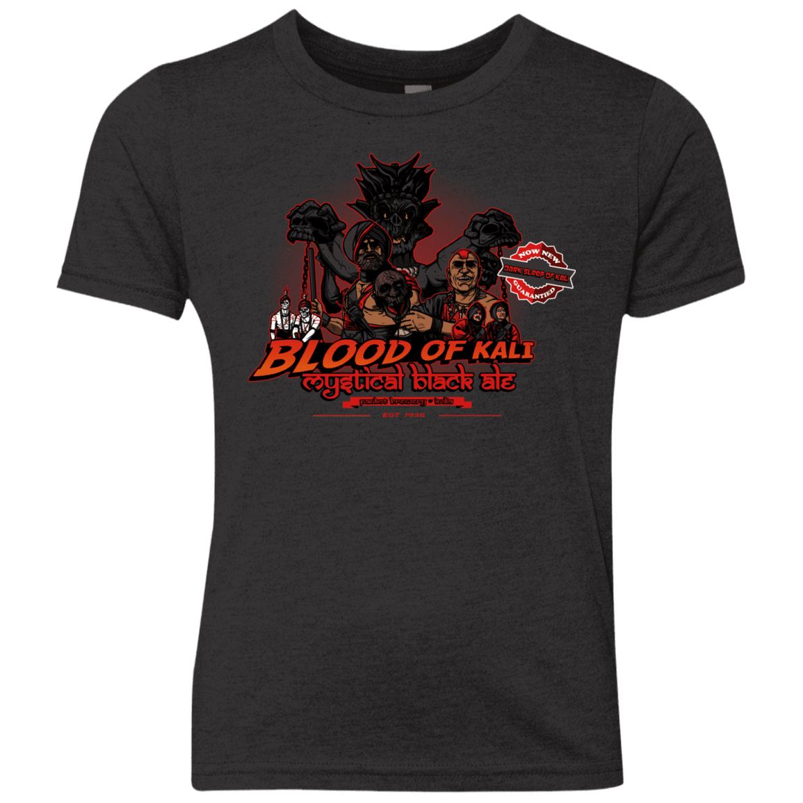 T-Shirts Vintage Black / YXS Blood Of Kali Youth Triblend T-Shirt