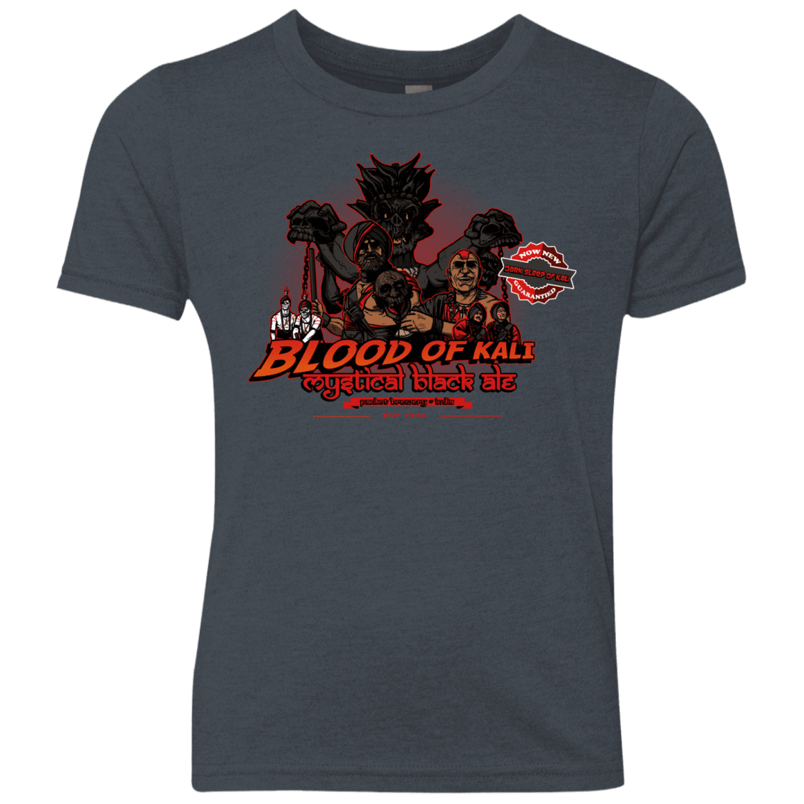 T-Shirts Vintage Navy / YXS Blood Of Kali Youth Triblend T-Shirt