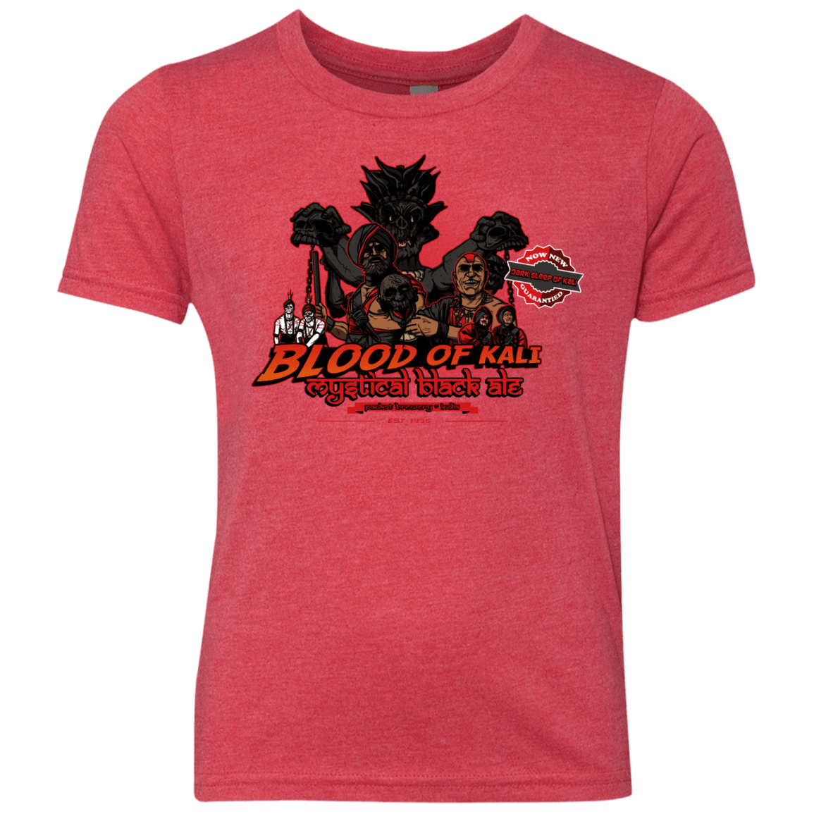 T-Shirts Vintage Red / YXS Blood Of Kali Youth Triblend T-Shirt