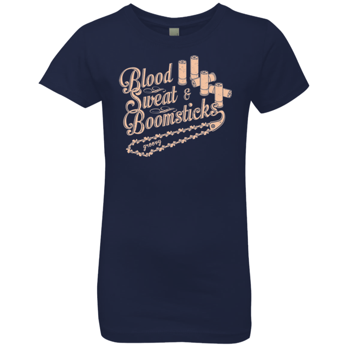 T-Shirts Midnight Navy / YXS Blood Sweat & Boomsticks Girls Premium T-Shirt
