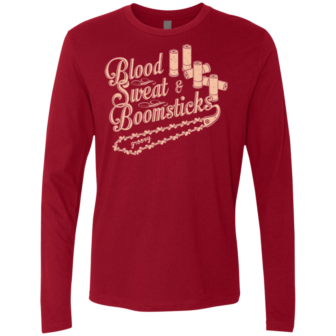 T-Shirts Cardinal / Small Blood Sweat & Boomsticks Men's Premium Long Sleeve
