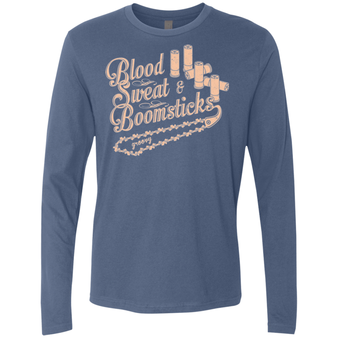 T-Shirts Indigo / Small Blood Sweat & Boomsticks Men's Premium Long Sleeve