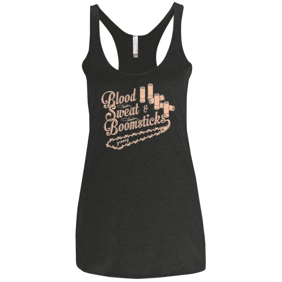 T-Shirts Vintage Black / X-Small Blood Sweat & Boomsticks Women's Triblend Racerback Tank