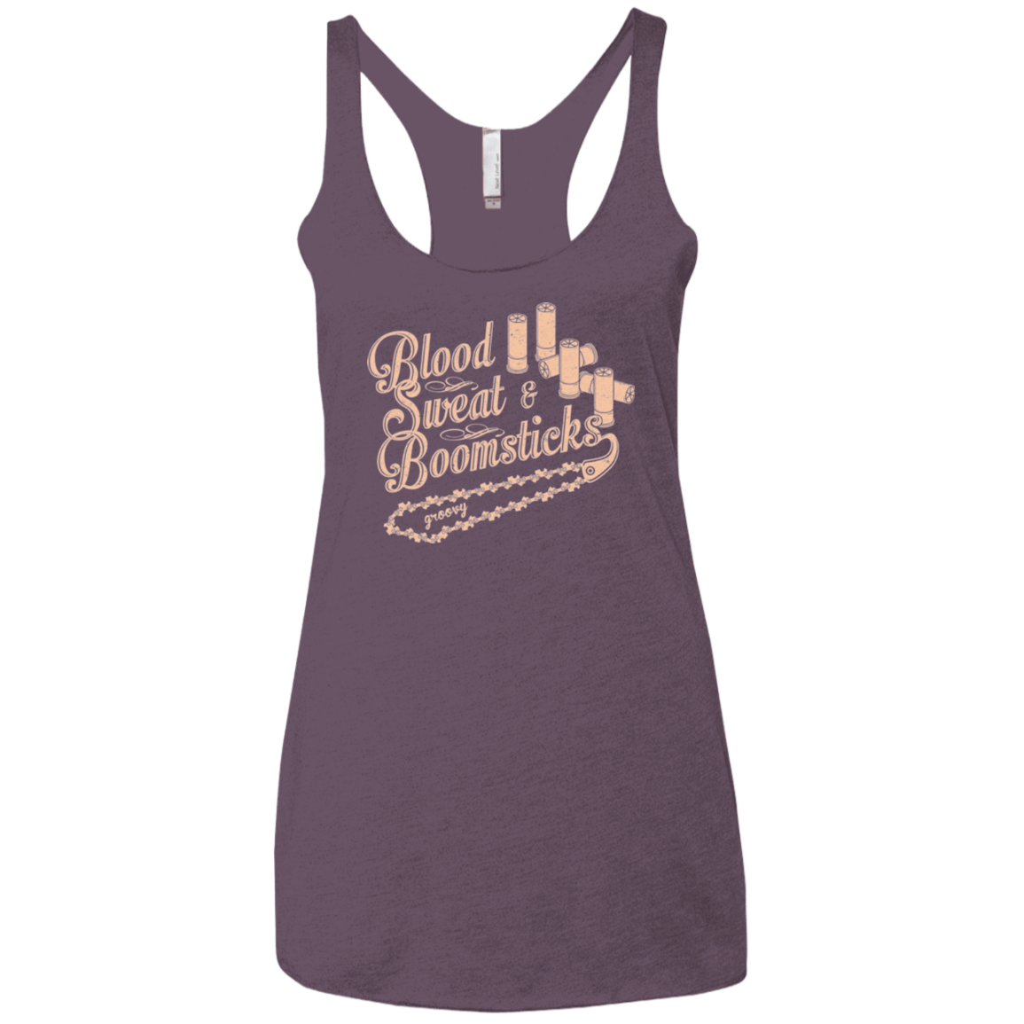 T-Shirts Vintage Purple / X-Small Blood Sweat & Boomsticks Women's Triblend Racerback Tank