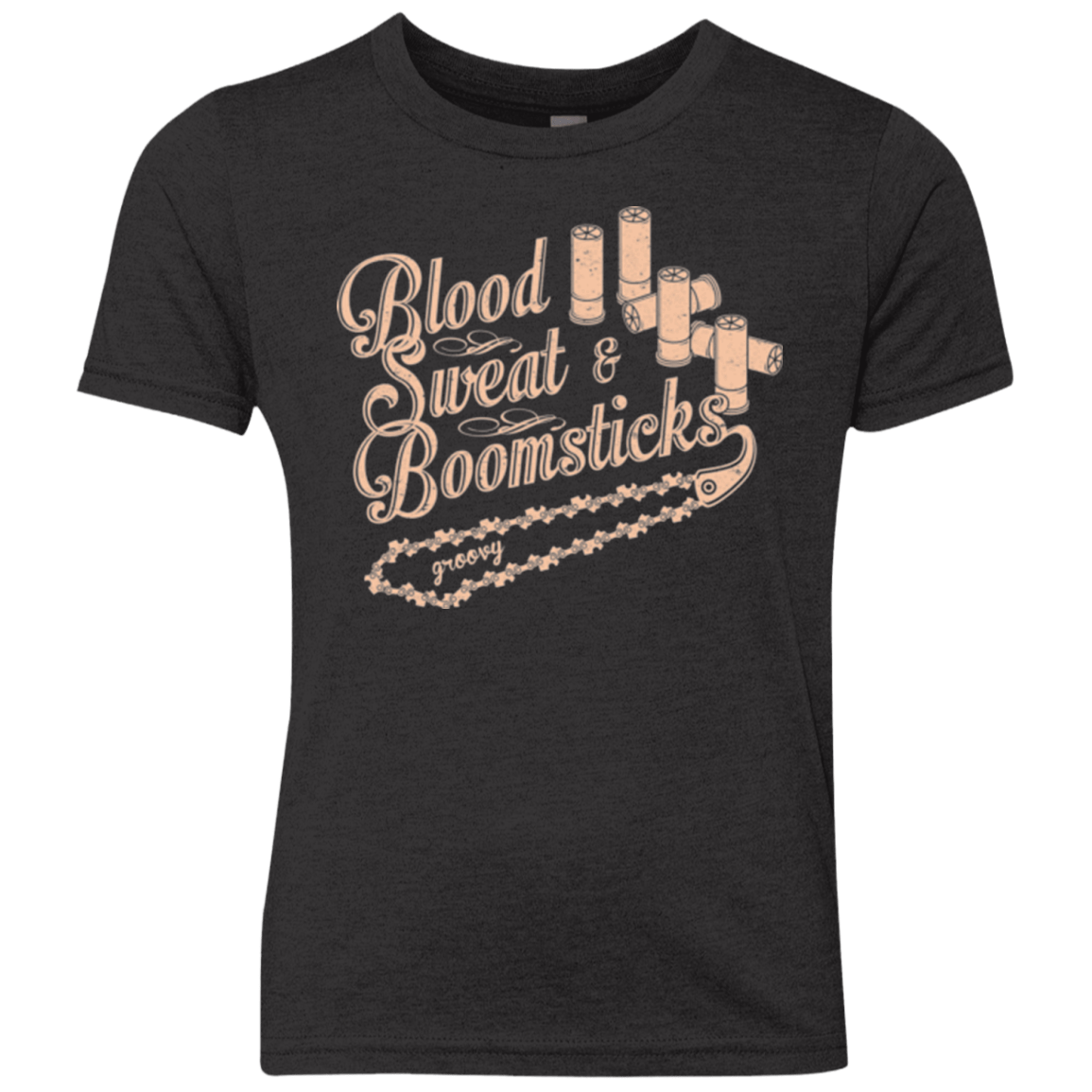 T-Shirts Vintage Black / YXS Blood Sweat & Boomsticks Youth Triblend T-Shirt